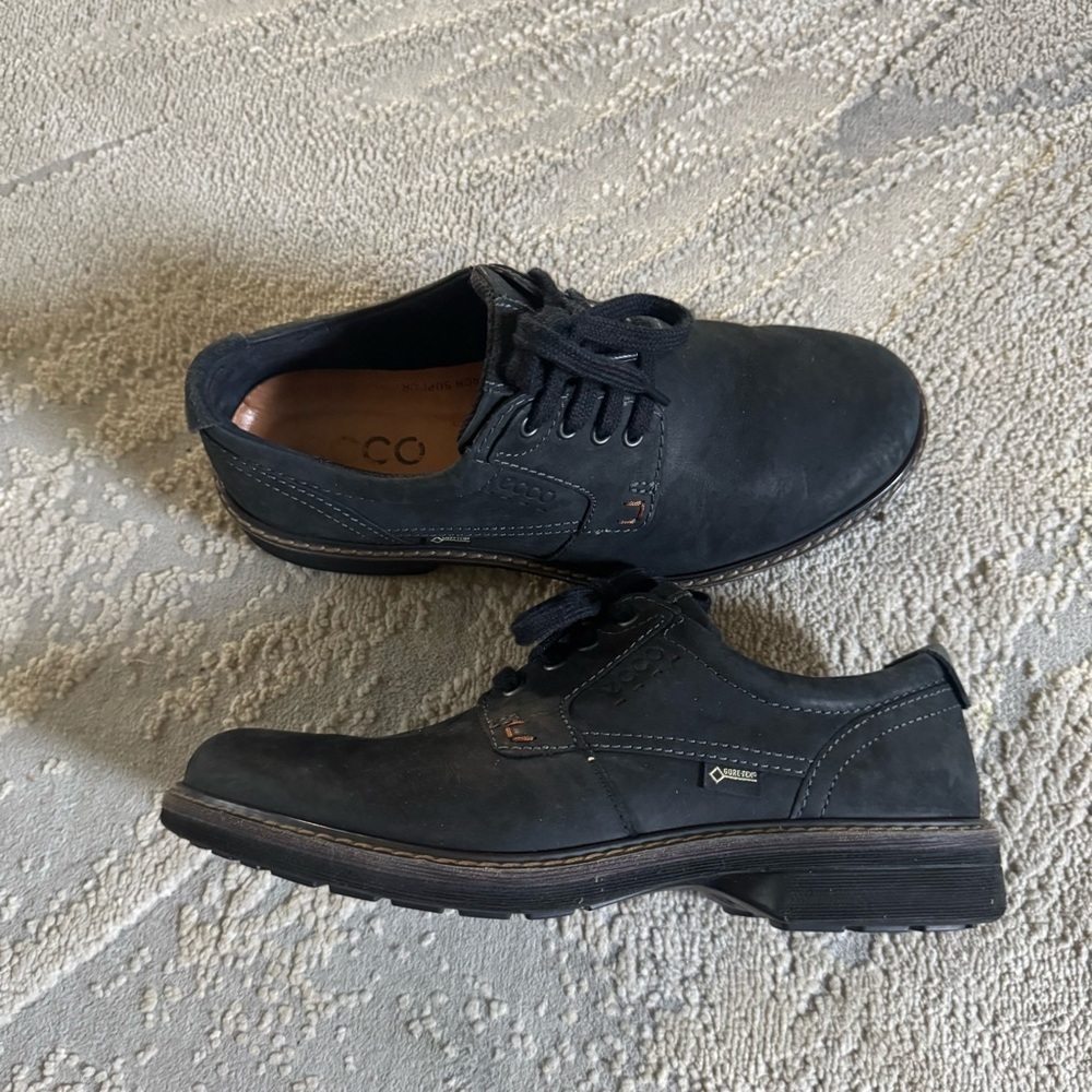 ECCO black oxford Turn GTX Tie lace-up shoe with GORE-TEX waterproof 40 / 6.5